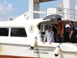 Gali Potensi Strategis, Bupati Batola Bersama Forkopimda Laksanakan Susur Sungai Barito