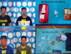 Satresnarkoba Polres Majene Ungkap Kasus Sabu, Empat Terduga Pelaku Ditangkap Besama BB