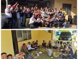 Momen Tahun Baru, Kasat Narkoba Polres Pematang Siantar Irwanta Sembiring  Jamu Wartawan di Rumah Dinas