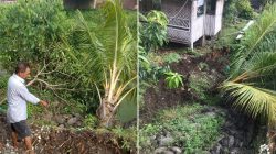 Rumah Mantan Kades Dukuh Salam Terancam Tergerus Banjir Akibat Bronjong Sungai Tanyem Longsor