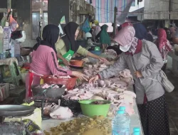 H+3 Lebaran, Harga Daging Ayam dan Cabai di Pasar Rakyat Tanjung, Tabalong, Masih Tinggi