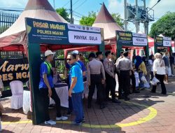 Wabup Dwi Riyanto Jatmiko Gelar Pasar Murah di Polres Ngawi, Jaga Stabilitas Ketahanan Pangan