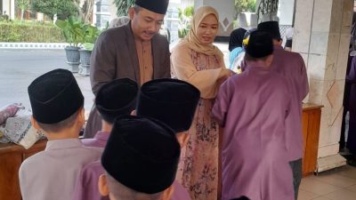 Bupati Ngawi Ony Anwar Harsono Gelar Open hause Idulfitri 1447 Hijriah Bersama Forkopimda dan Yatim Piatu