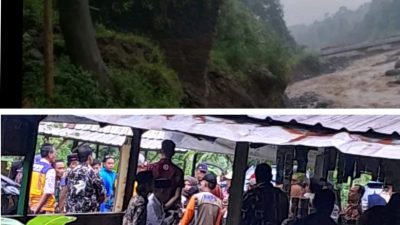 Jembatan Gantung Desa Danawarih Amblas Diterjang Amukan Arus Kali Gung, Bupati Tegal Kucurkan Dana BTT untuk Perbaikan