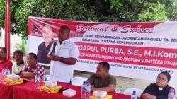 Mangapul Purba, Ketua Fraksi PDIP DPRD Sumut: Sosialisasi Peraturan Perundangan-Undangan Tahun 2026 tentang Kepemudaan Perlu Disahkan