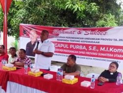 Mangapul Purba, Ketua Fraksi PDIP DPRD Sumut: Sosialisasi Peraturan Perundangan-Undangan Tahun 2026 tentang Kepemudaan Perlu Disahkan