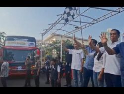 Fauzi Amro Lepas 1.000 Pemudik dari Kompleks DPR Lewat Program Mudik Gratis SAFA