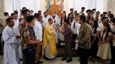 Bupati Badung Hadiri Perayaan Paskah di Puja Mandala