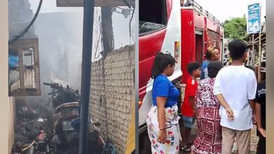 Kebakaran Rumah di Mangli Kaliwates, Satu Rumah Ludes Dilalap Api