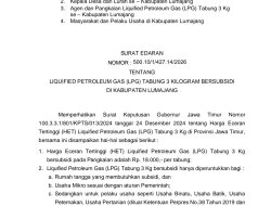 Gas Melon “Dipagari”, Bupati Lumajang Keluarkan Surat Edaran Keras, Pangkalan Diawasi, Harga Dipatok Rp18 Ribu