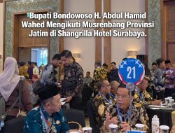 Bupati Bondowoso H. Abdul Hamid Wahid Hadiri Musrenbang Provinsi Jatim di Surabaya