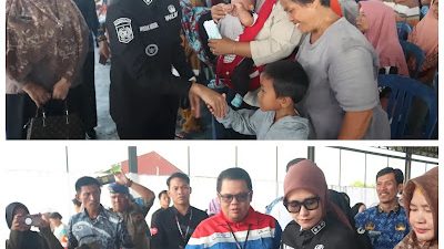 Wabup Lahat Widia Ningsih Hadiri Pasar Murah Masyarakat Beli Sembako Hanya Cukup Uang Rp30 ribu