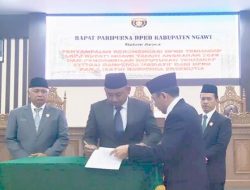 DPRD Ngawi Gelar Rapat Paripurna Rekomendasi LKPJ 2025