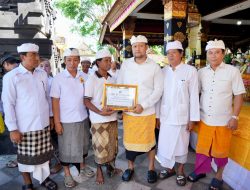 Wabup Badung Hadiri Melaspas Gong Kebyar di Banjar Silayukti
