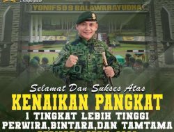 Letkol Inf Juni Fitriyan Berikan Selamat Kenaikan Pangkat, Momentum Pengabdian dan Tanggung Jawab Prajurit TNI AD