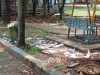 Dua Bulan Menumpuk Sampah di Taman GOR Lahat Bau Bangkai DLH Itu Tanggung Jawab Ada di Dispora