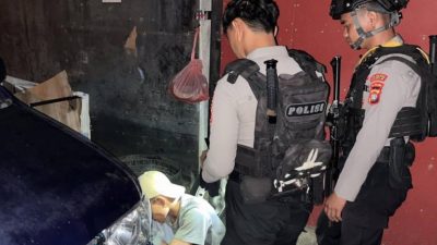 Patmor Polresta Mamuju Berhasil Amankan Terduga Pelaku Tabrak Lari yang Sembunyi di Lorong Pasar Baru