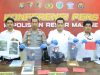 Polres Majene Gelar Konferensi Pers Terkait Penganiayaan yang Akibatkan Meninggalnya Perempuan Lansia di Lingkungan Baruga