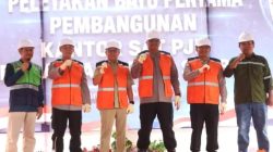 Kapolda Sulbar Lakukan Peletakan Batu Pertama Pembangunan Kantor PJR di Kalukku