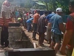 Wujud Kemanunggalan TNI-Rakyat, Gotong Royong Bangun Jembatan Perintis Garuda