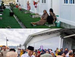 Gubernur Jawa Tengah Salat Ied Bersama Penghuni Huntara Korban Tanah Bergerak Desa Padasari
