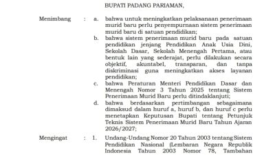 Padang Pariaman Luncurkan SIPENA BARU, Pendaftaran Siswa SMP Kini Serba Digital