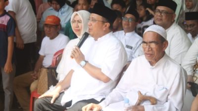 Anak Rantau Asal 2 Ulu Palembang Kurban Sapi Limosin Hampir Satu Ton, Warga Sambut Antusias