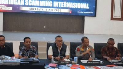 Polrestabes Surabaya Bongkar Jaringan Scamming Internasional, 44 WNA dan WNI Diamankan