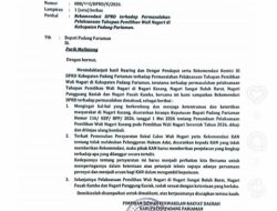 DPRD Minta Evaluasi Pinjaman RSUD dan Pilwanag, Pemkab Padang Pariaman Bertahan pada Keputusan