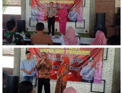 Suasana penuh kekeluargaan pada acara sambut dan lepas pisah Kapolsek Pakusari Jember