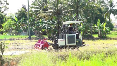 Dukung IP200, DKP3 Tabalong Latih Petani di Sulingan Kuasai Crawler dan Rotavator