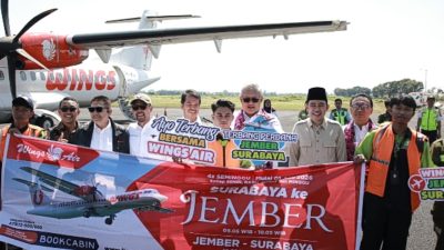 Tepat di Hari Lahir Pancasila Pemkab Jember Buka Rute Penerbangan Jember-Surabaya