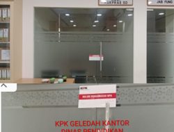 KPK Geledah Kantor Dinas Pendidikan Muara Enim, Sejumlah Ruangan Disegel