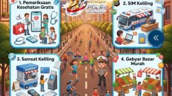 Rayakan Hari Bhayangkara ke-80, Polres Batu Hadirkan Layanan On The Spot di Car Free Day