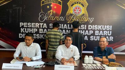 Polda Sulbar Bersama BPOM Bongkar Peredaran Obat Keras Ilegal Jenis Triheksifenidil di Mamuju, 2 Terduga Pelaku Ditangkap