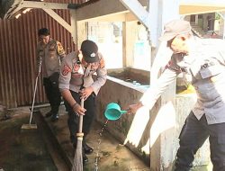 Peringati HUT Bhayangkara ke-80, Personel Polsek Rantau Selamat Gelar Bhakti Sosial di Masjid Al-Muttaqin