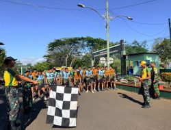 Prajurit Yonkes 2/YBH Kostrad Tuntaskan Lari 8K PSJM