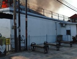 Kebakaran Gudang Lapas Kelas IIB Ngawi Diduga Akibat  Korslet Listrik