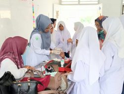 UPTD Puskesmas Teupah Tengah Gelar Sosialisasi P3LP, Cek HB dan Deteksi Dini Kesehatan di Empat Sekolah Se-Kecamatan