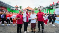 Bupati Badung Buka Lomba Senam Porsenides Tibubeneng, Bangun Kebersamaan dan Semangat Sportivitas