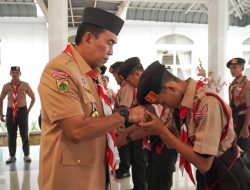 Bupati Nasrun Lepas Kontingen Pramuka Simeulue ke Jamnas XII: Tampil Percaya Diri, Harumkan Nama Daerah