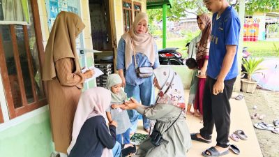 Sinergi Bidan Desa dan Kader, PMT Lokal di UPTD Puskesmas Teupah Tengah Sukses