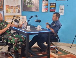 Dandim 0405 Lahat Letkol Inf. David Jihandika Herry Wijayanto, S.H. Eks Pasukan Perdamaian PBB Bincang di Podcast PWI Lahat