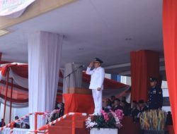 Wakil Bupati Hankam Hasan Bertindak Sebagai Inspektur Upacara Penurunan Bendera HUT ke-81 RI