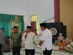 Bupati Tolitoli Terima Penghargaan atas Sukses Penyelenggaraan Haji