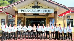 18 Personel Satreskrim Polres Simeulue Raih Penghargaan, Berhasil Ungkap Kasus Pencurian Emas