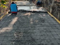Pemdes Karangtengah Prandon, Ngawi, Percepat Pembangunan Infrastruktur Rabat Jalan