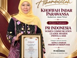 Khofifah Raih PRIWOLA 2026 sebagai Kepala Daerah Perempuan Bereputasi di Indonesia