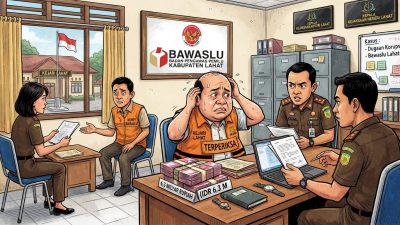 AW Silahkan Tanya ke Penyidik Dugaan Korupsi Dana Hibah Bawaslu Lahat 6,3 M