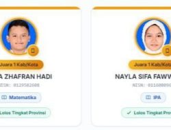Gemilang! Dua Siswa Spensalu Sabet Juara 1 OMI 2026, Zafran dan Nayla Melaju ke Tingkat Provinsi